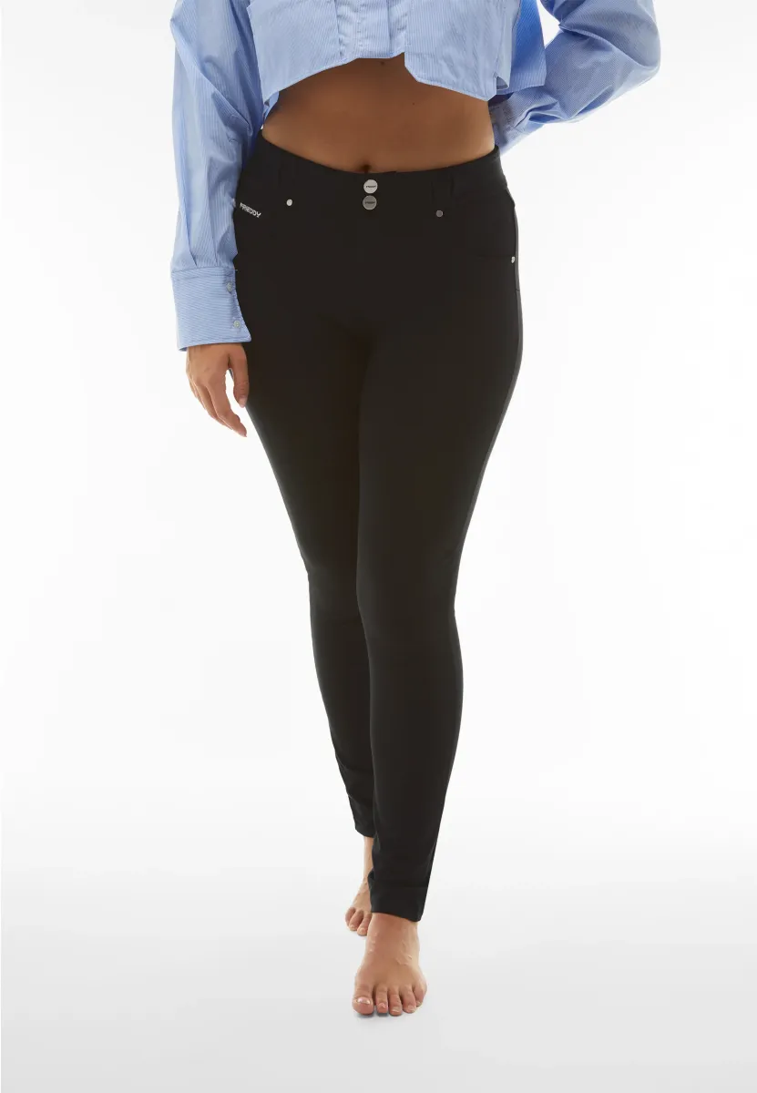 SKINNY A VITA MEDIA - Stoffhose - nero