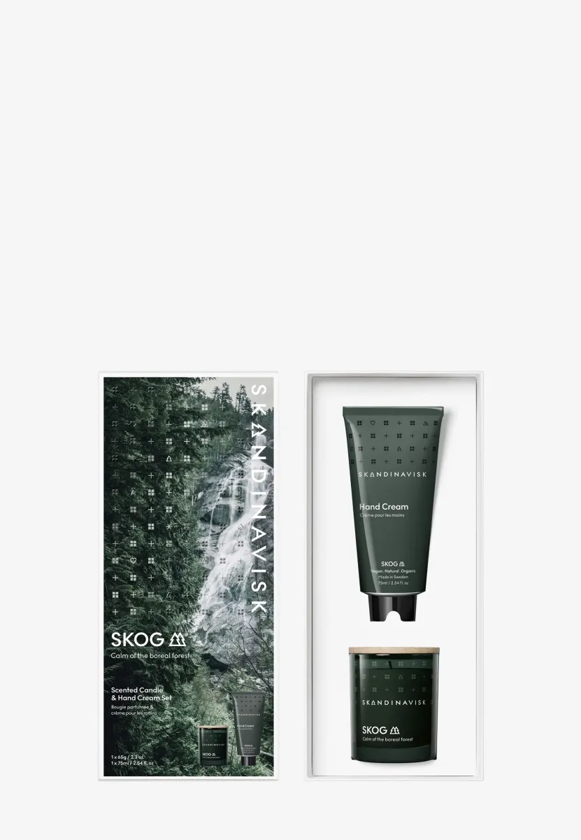 SKOG SCENTED CANDLE & HAND CREAM SET - Körperpflegeset