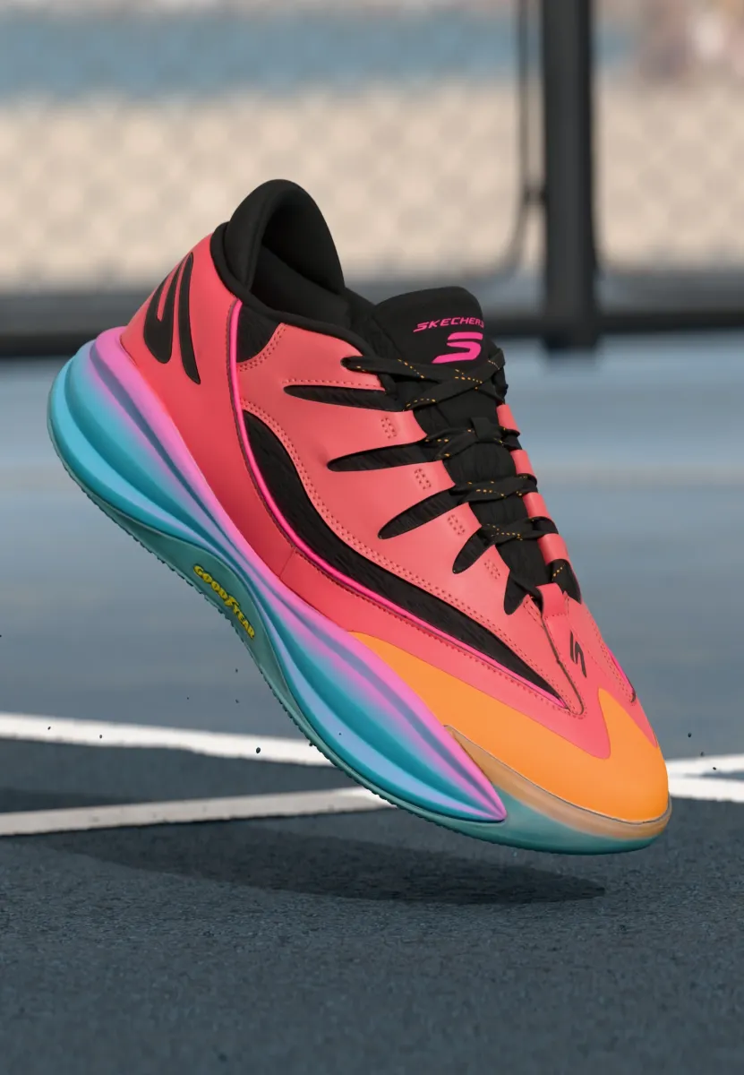 SKX B LITE UNISEX - Basketballschuh - coral//black//multi-coloured