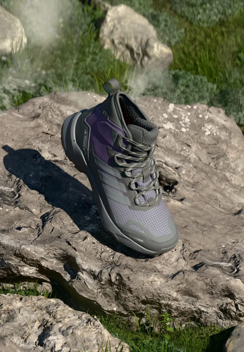 SKYCHASER AX5 MID GTX CLIMA - Snowboot/Winterstiefel - aurora plum/grey six/tent green