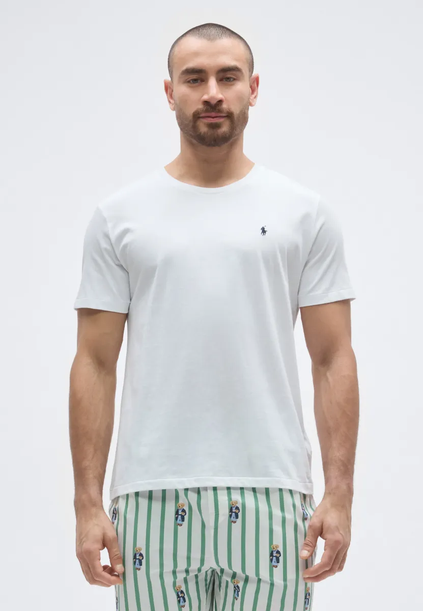 SLEEP - Nachtwäsche Shirt - white/navy