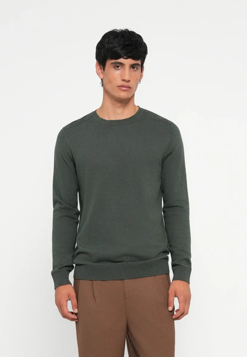 SLHBERG CREW NECK - Sweatshirt - darkest spruce