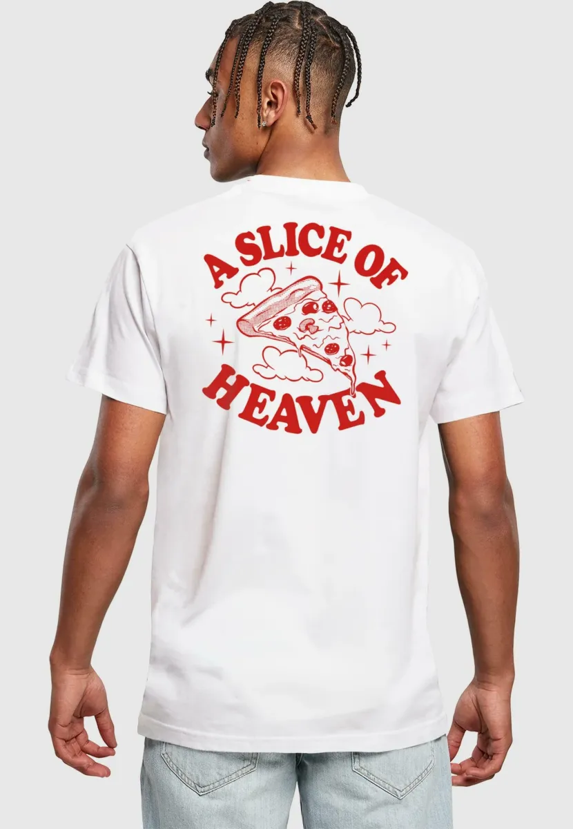 SLICE OF HEAVEN PIZZA TEE - T-Shirt print - white