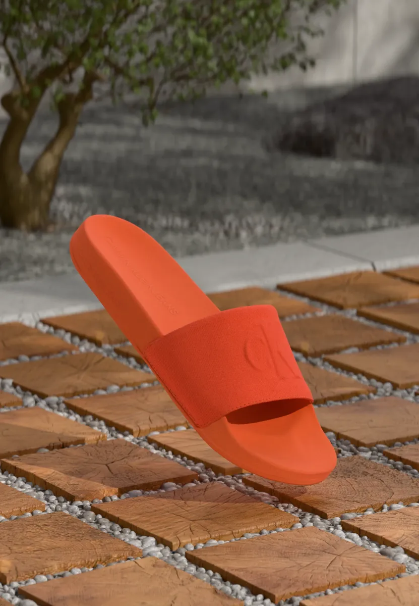 SLIDE MONO - Pantolette flach - tigerlily
