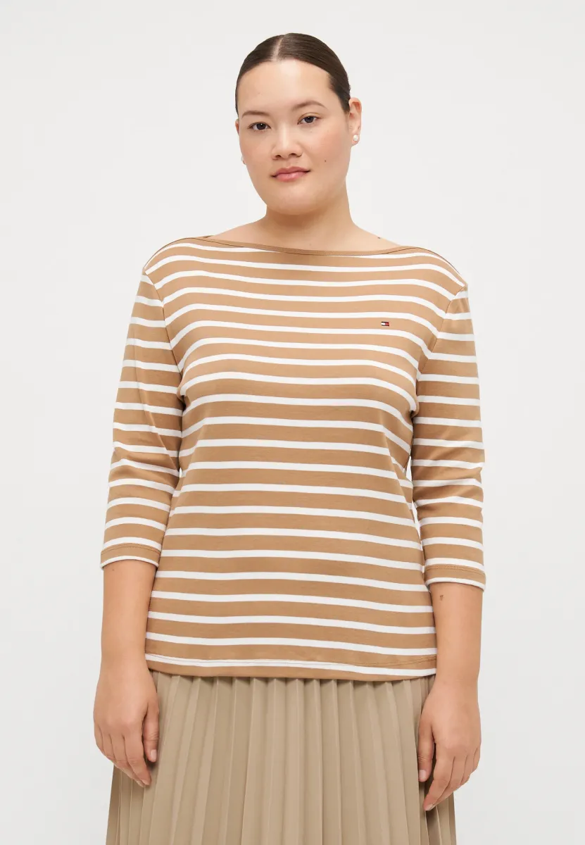 SLIM CODY BOAT 3/4 - Langarmshirt - hickory/ecru