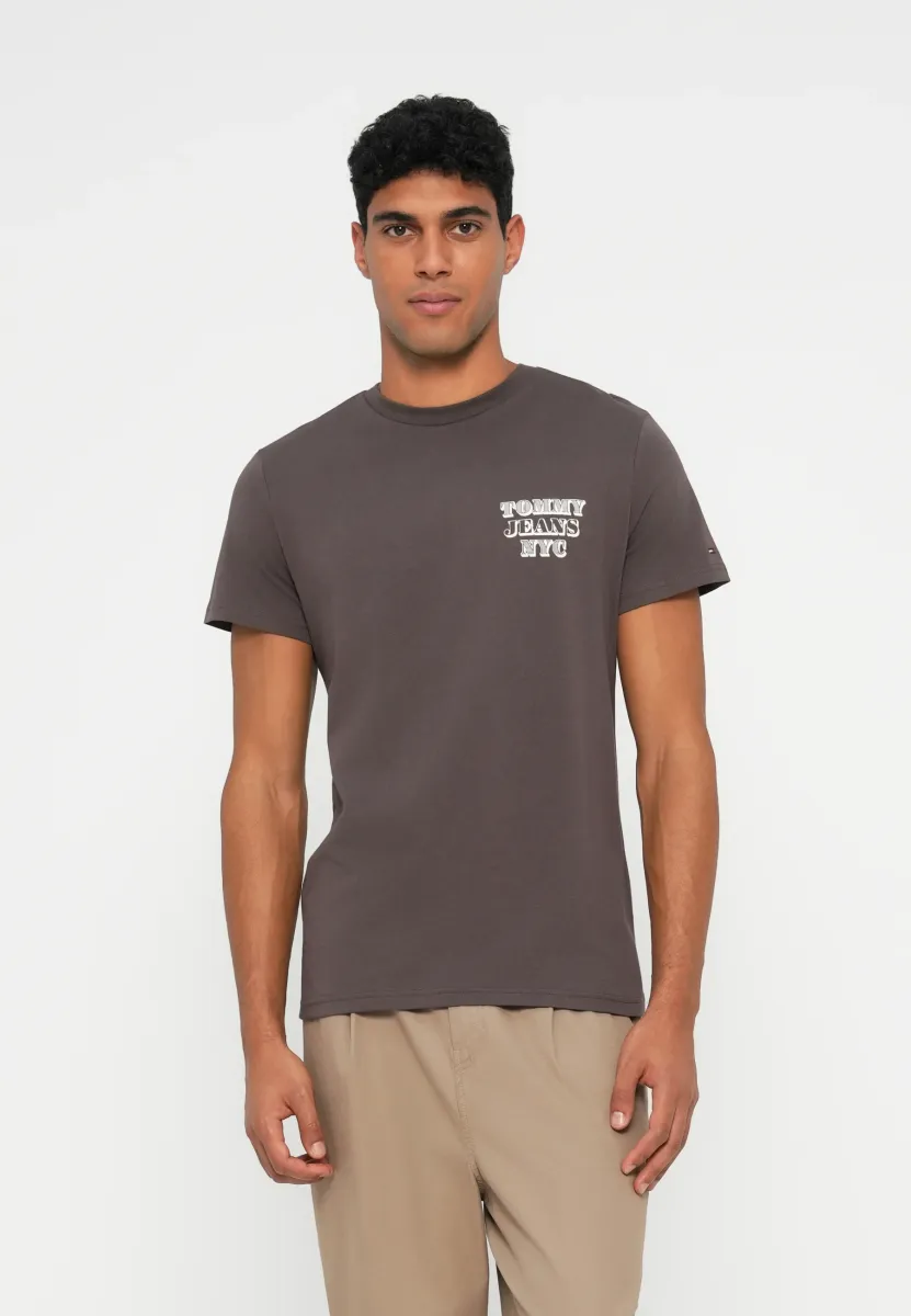 SLIM ENTRY BILLS TEE - T-Shirt print - black walnut