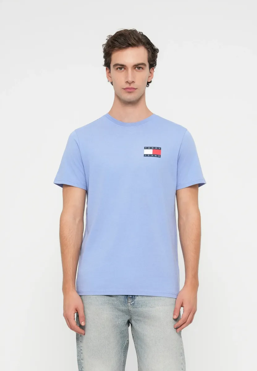 SLIM ESSENTIAL FLAG TEE - T-Shirt basic - nordic iris