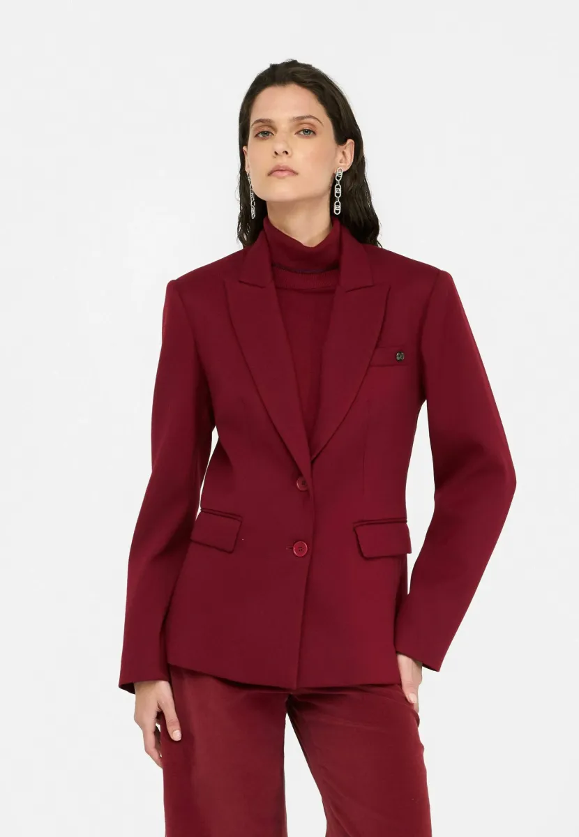 SLIM FIT  - Blazer - bordeaux