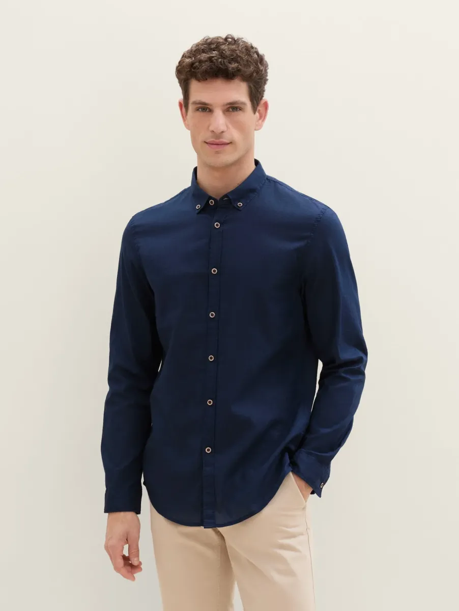 SLIM FIT - Hemd - black iris blue