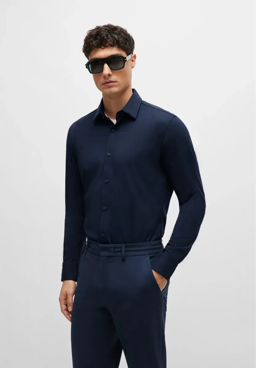 Slim Fit Langarm - Businesshemd - dark blue