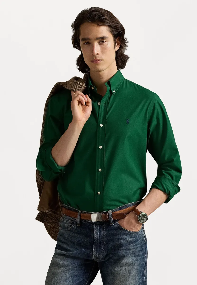 SLIM FIT STRETCH POPLIN SHIRT  - Hemd - new forest