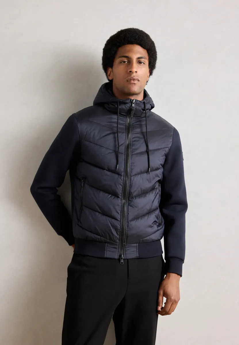 SLIM FIT - Sweatjacke - dark blue