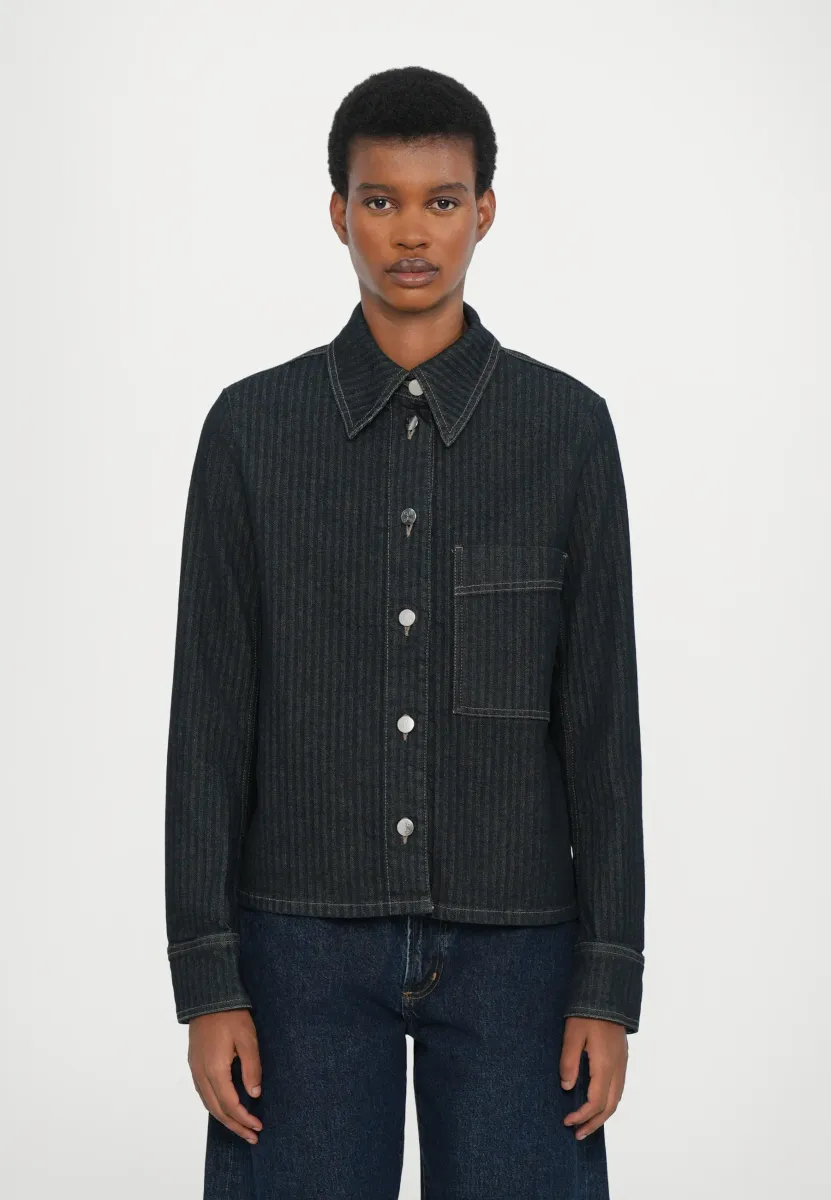 SLIM JACKET - Jeansjacke - dark blue