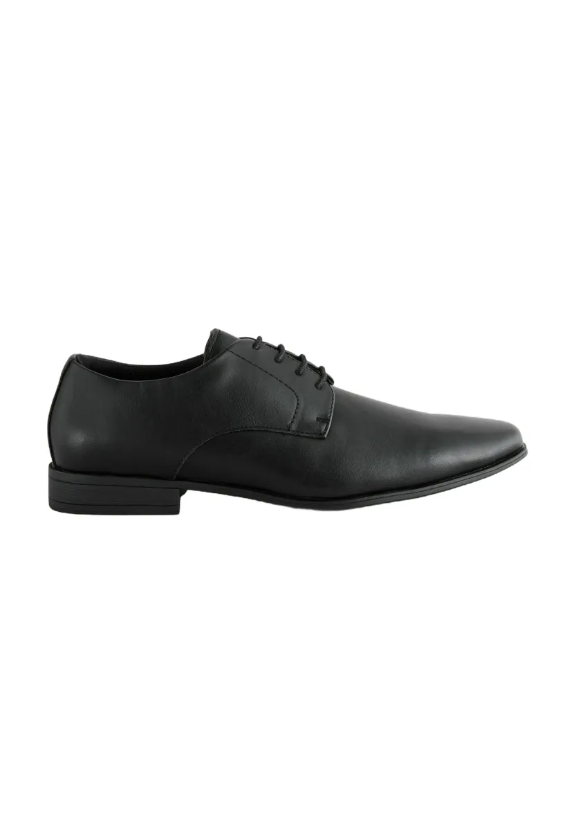 SLIM SQUARE DERBY - Schnürer - black