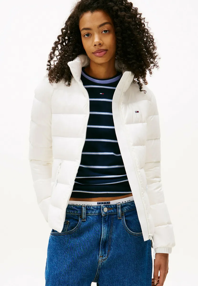 SLIM ZIP JACKET - Daunenjacke - ecru