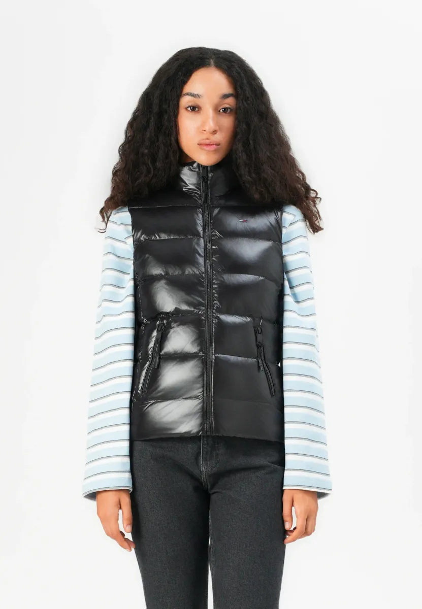 SLIM ZIP - Weste - black