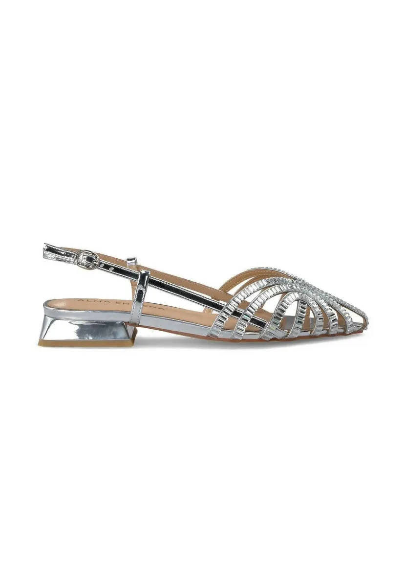 Sling-Ballerina - plateado