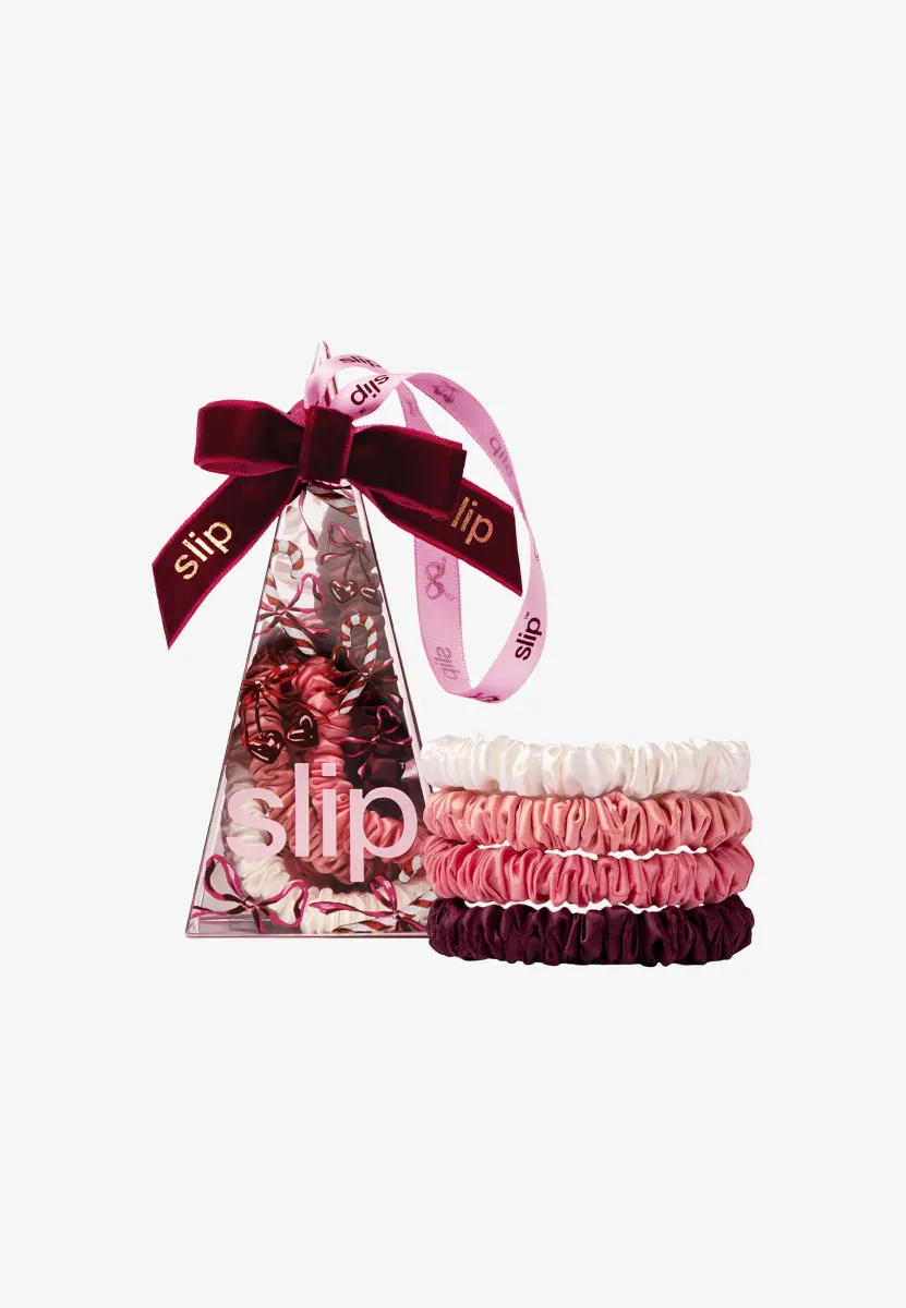 SLIP PURE SILK SKINNY SCRUNCHIE ORNAMENT - Haarset - candy cane