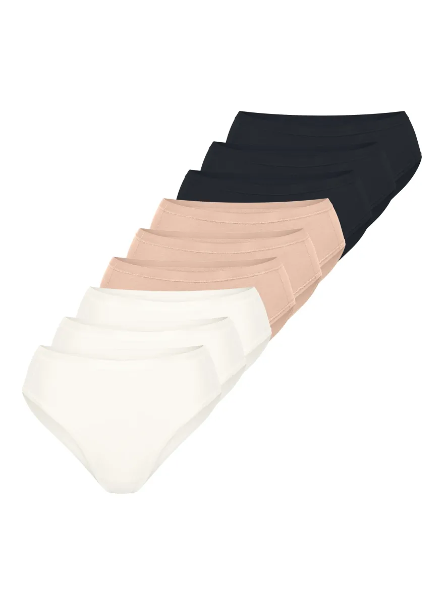 Slip - schwarz   beige   weiß