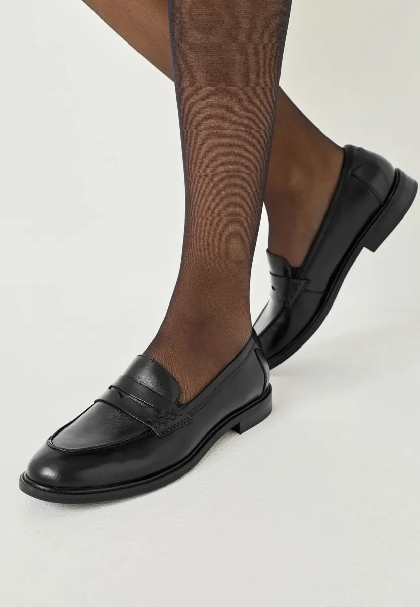 Slipper - black leather