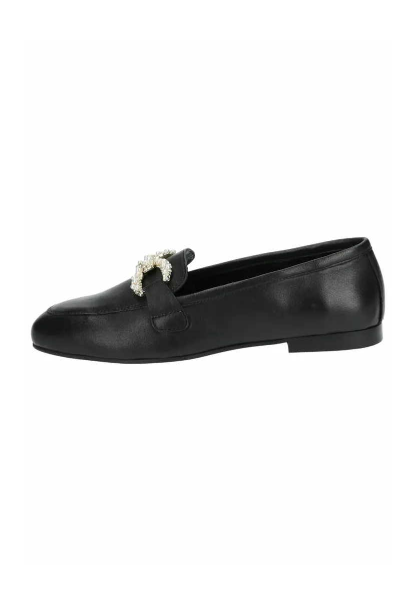 Slipper - black leather