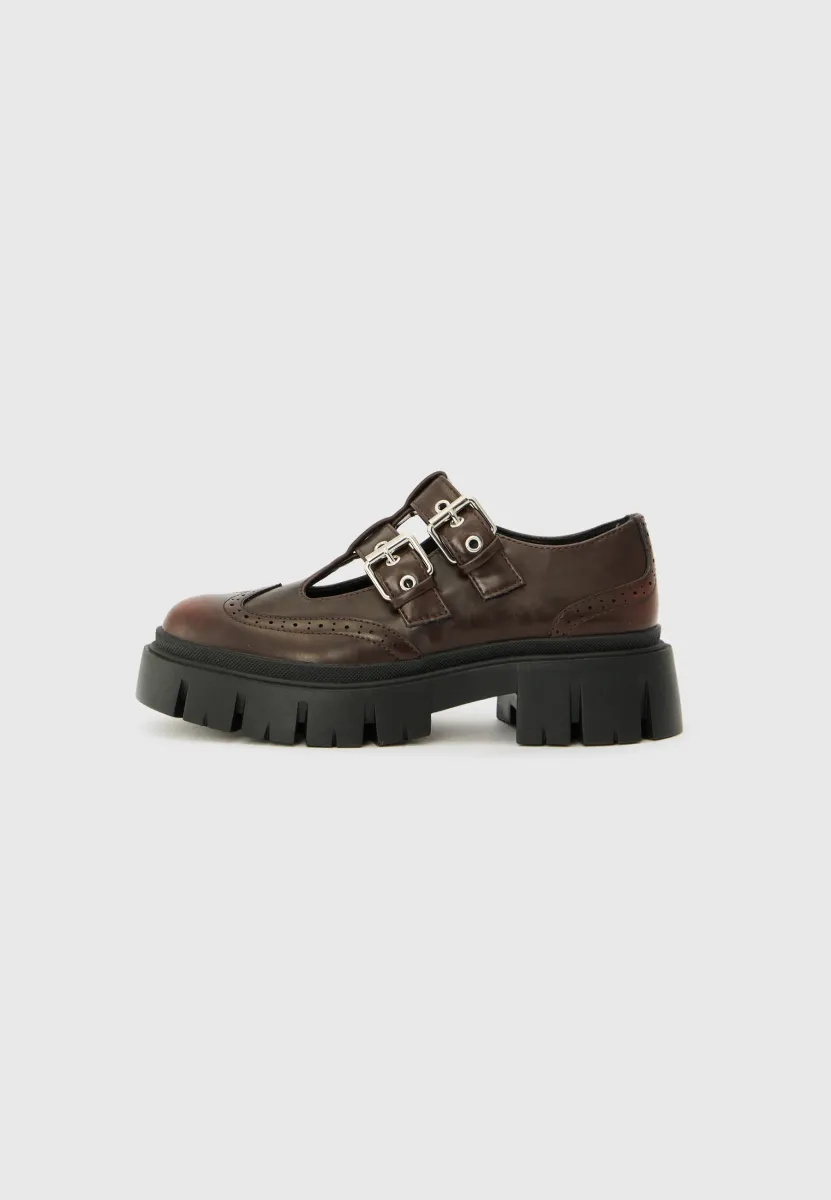 Slipper - burgundy brushed