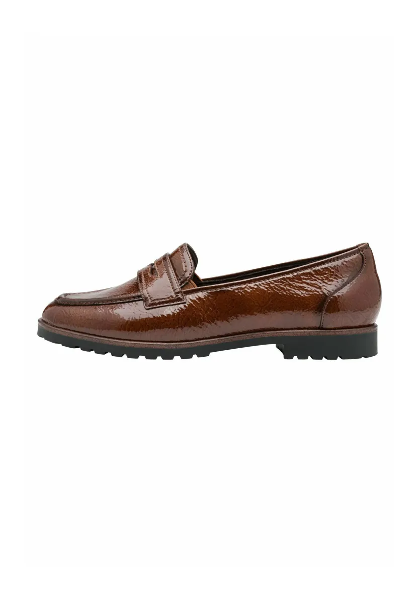 Slipper - cognac patent