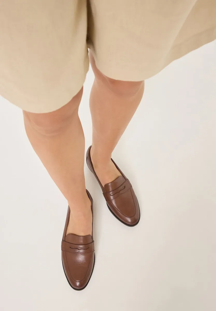 Slipper - cognac