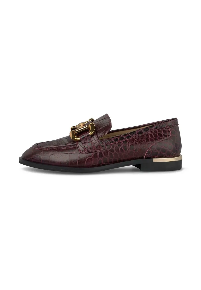Slipper - marbled burgundy