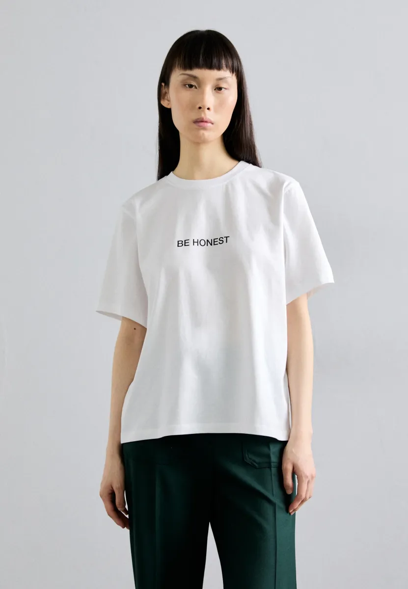 SLOGAN TEE - T-Shirt print - white