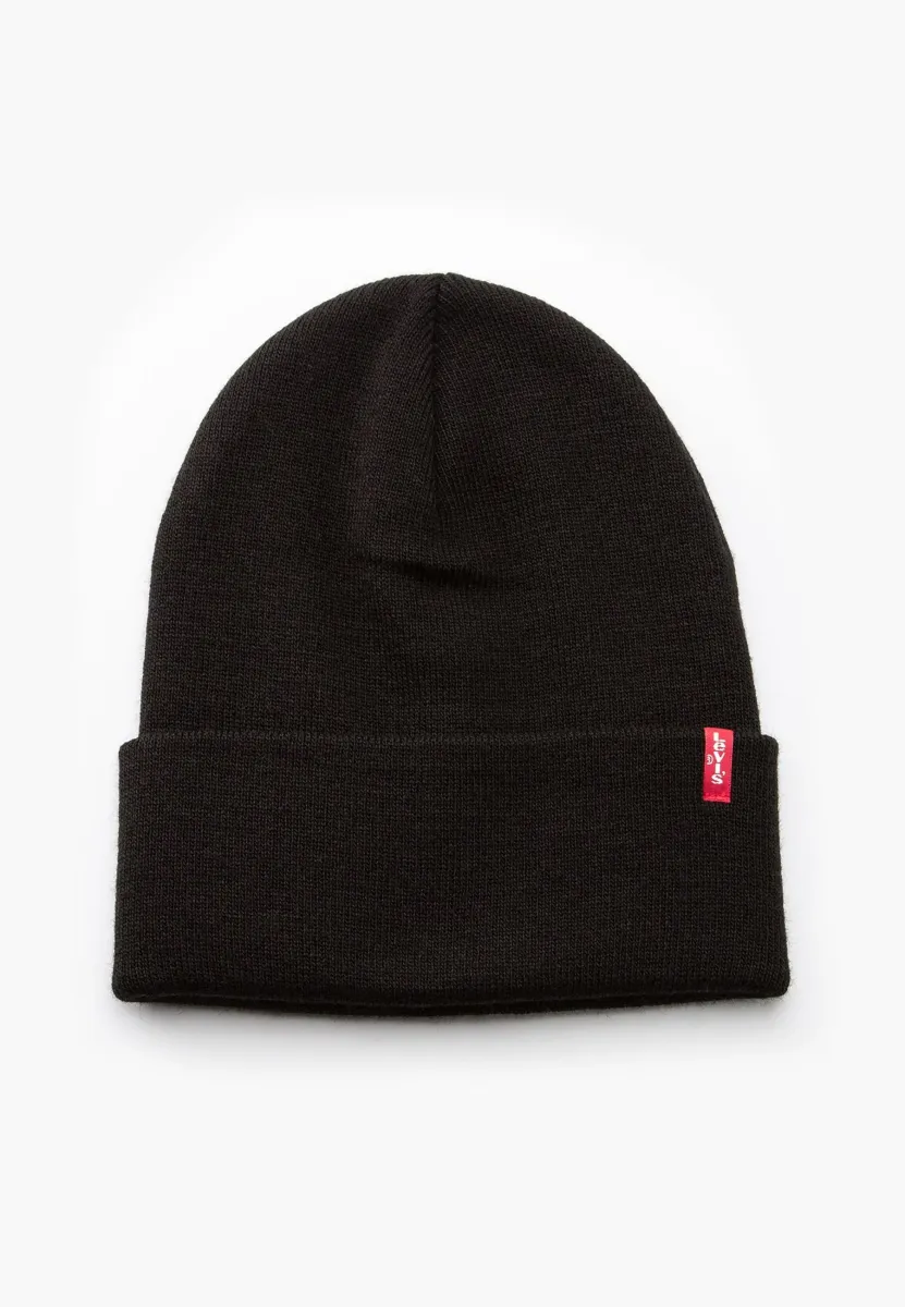 SLOUCHY TAB BEANIE UNISEX - Mütze - regular black