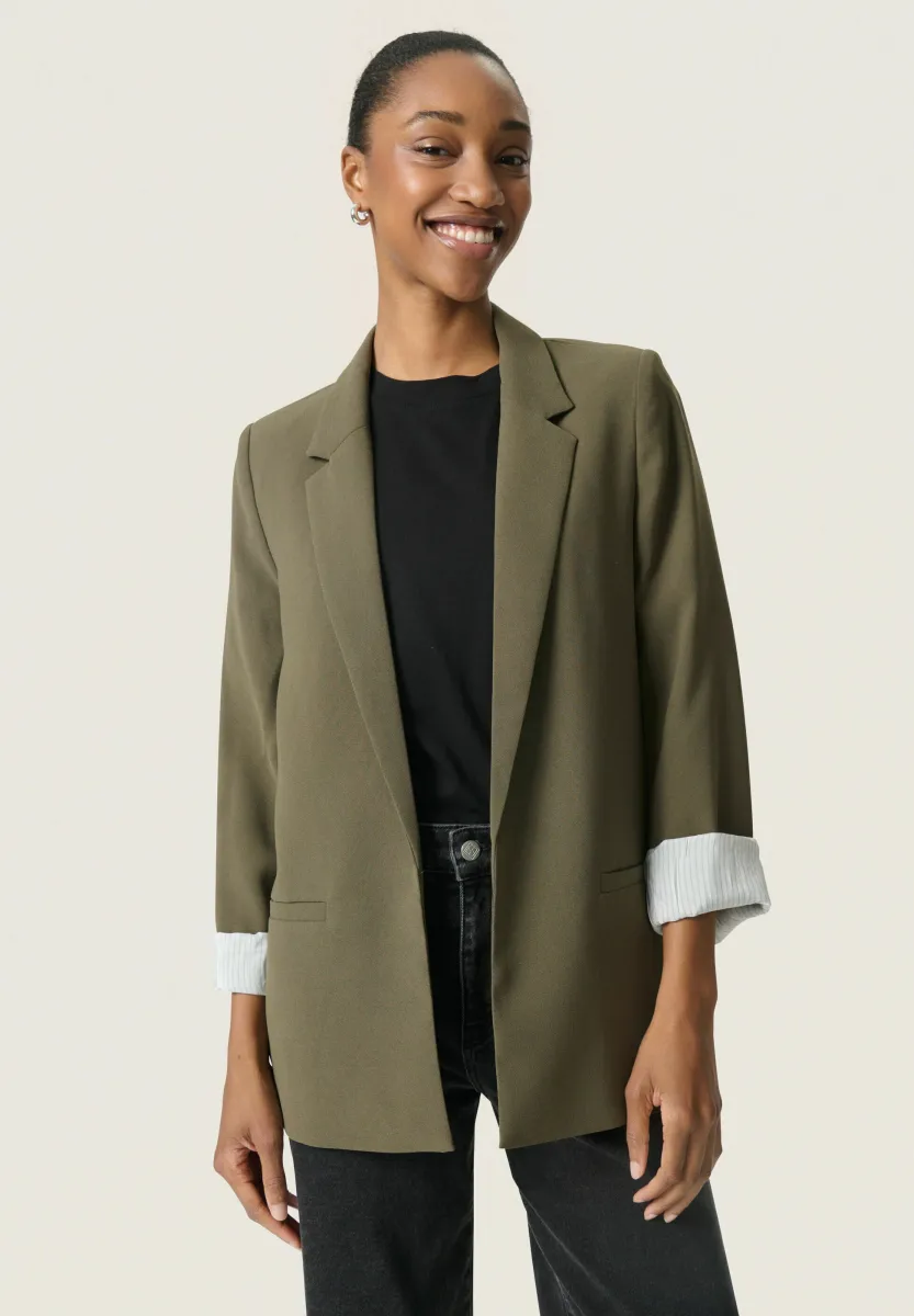 SLSHIRLEY FOLD-UP BLAZER - Blazer - tarmac