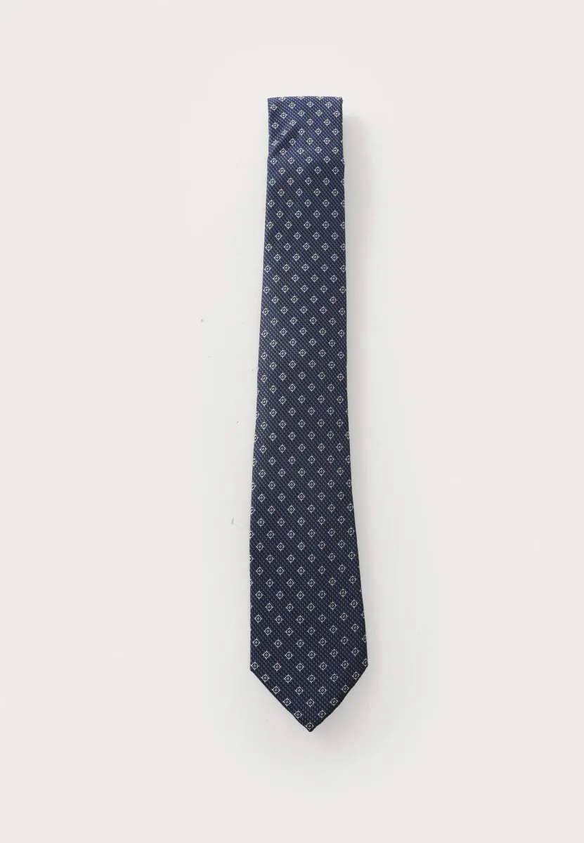 SMALL DIAMOND TIE - Krawatte - navy
