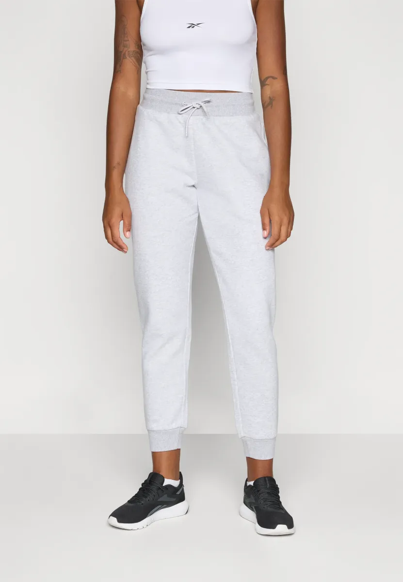 SMALL LOGO CUFFED PANTS - Jogginghose - silver-coloured marl