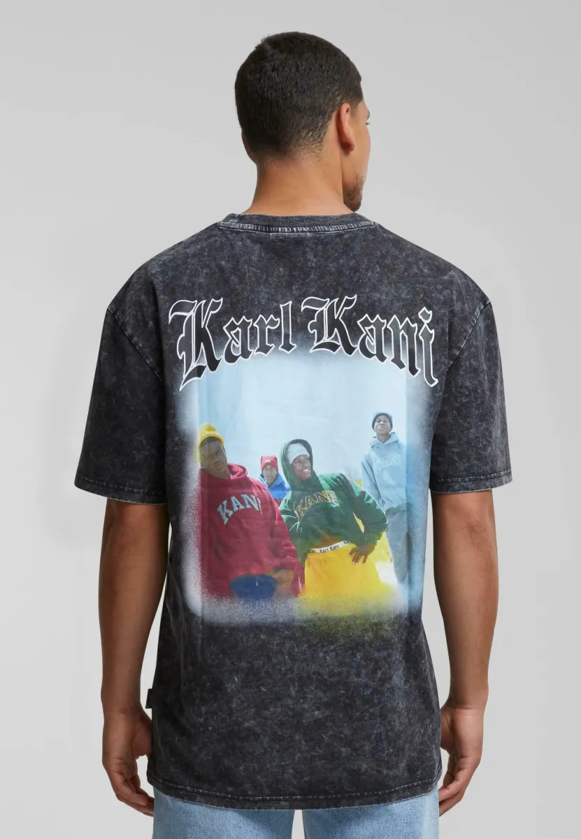 SMALL SIGNATURE WASHED - T-Shirt print - black