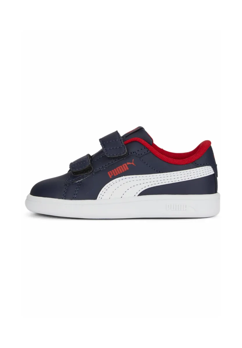 SMASH 3.0 UNISEX - Sneaker low - puma navy puma white for all time red