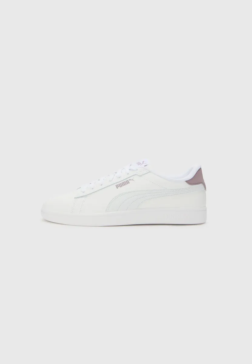 SMASH - Sneaker low - white/silver-coloured/plum jam