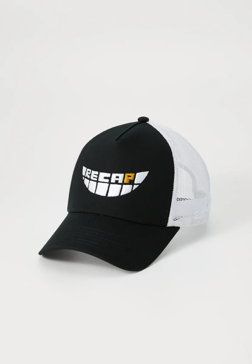 SMILE TRUCKER UNISEX - Cap - black/white
