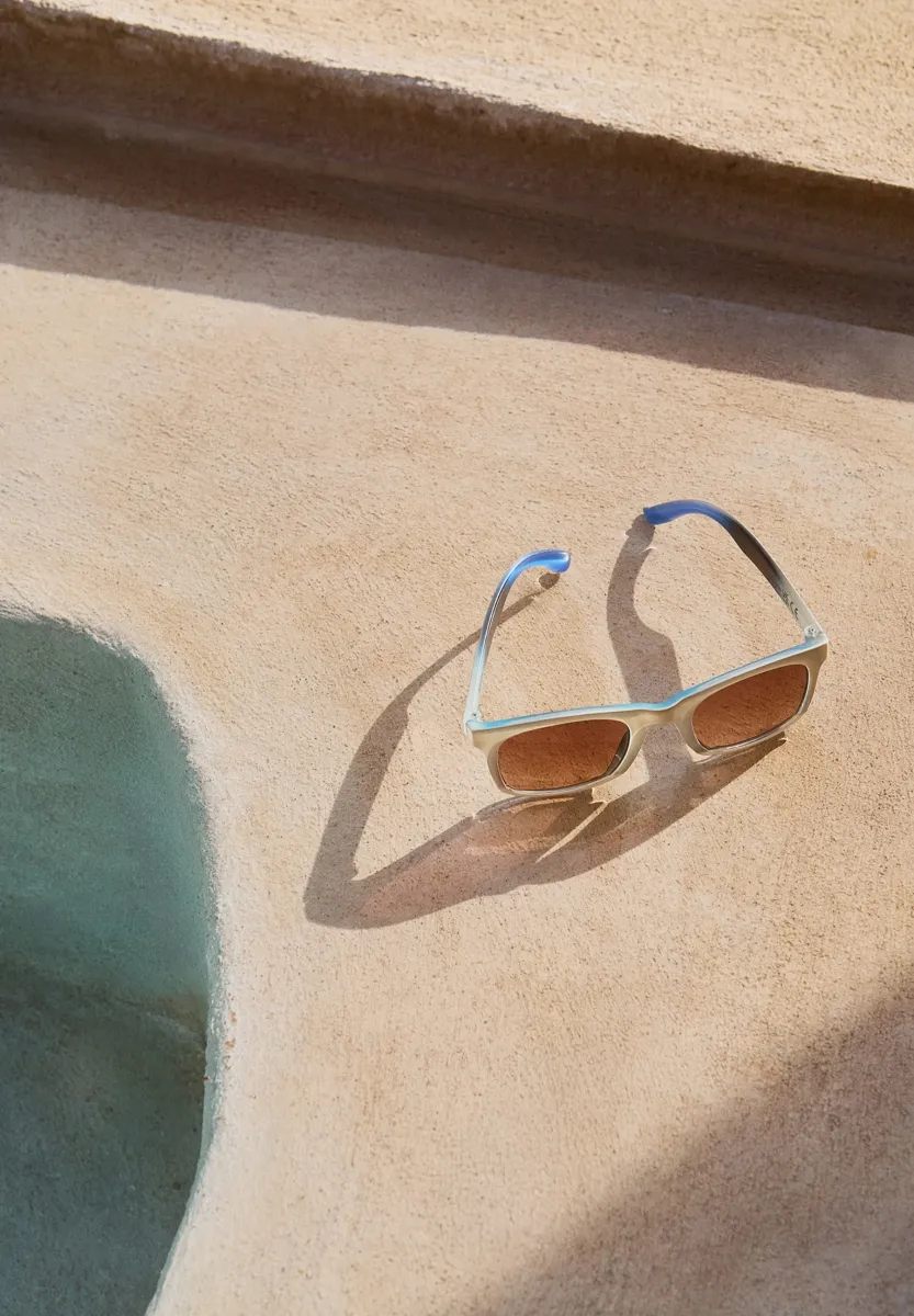 SMILE UNISEX - Sonnenbrille - white noise