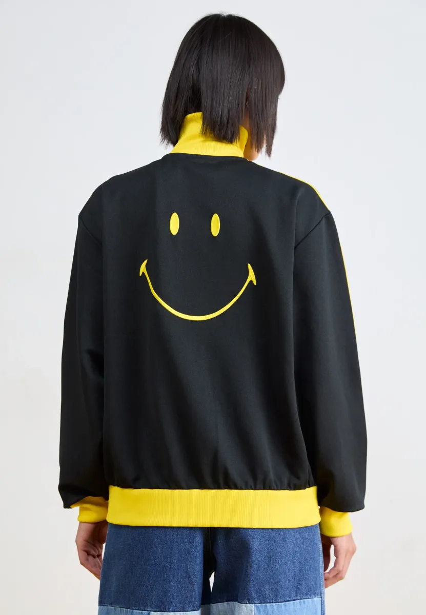 SMILEY TRACKTOP - Trainingsjacke - black