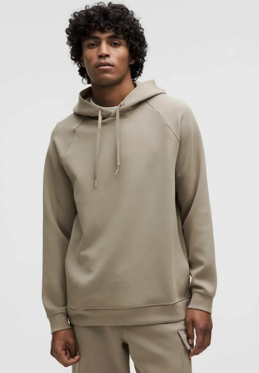 SMOOTH SPACER PULLOVER - Kapuzenpullover - warm ash grey