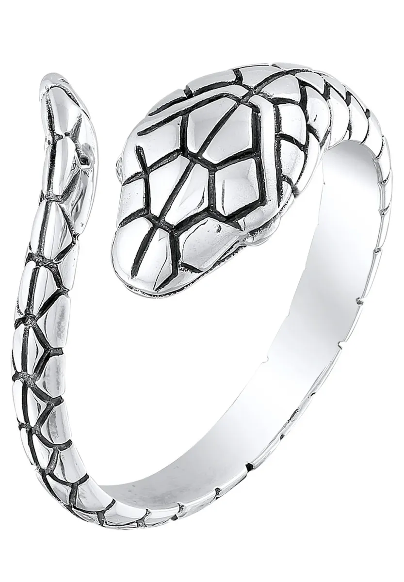 SNAKE DESIGN - Ring - schwarz