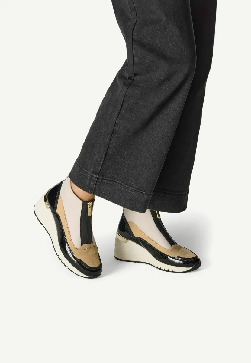 Sneaker high - cream black