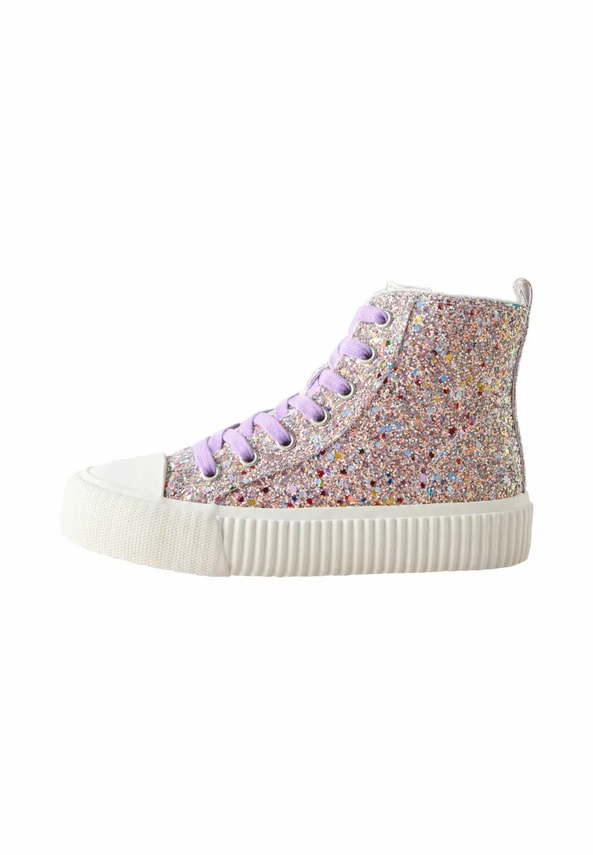Sneaker high - multi glitter