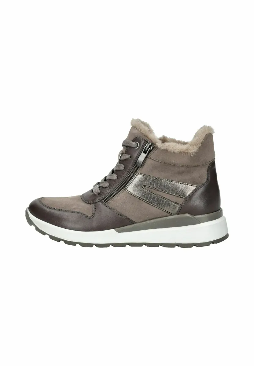 Sneaker high - taupe comb