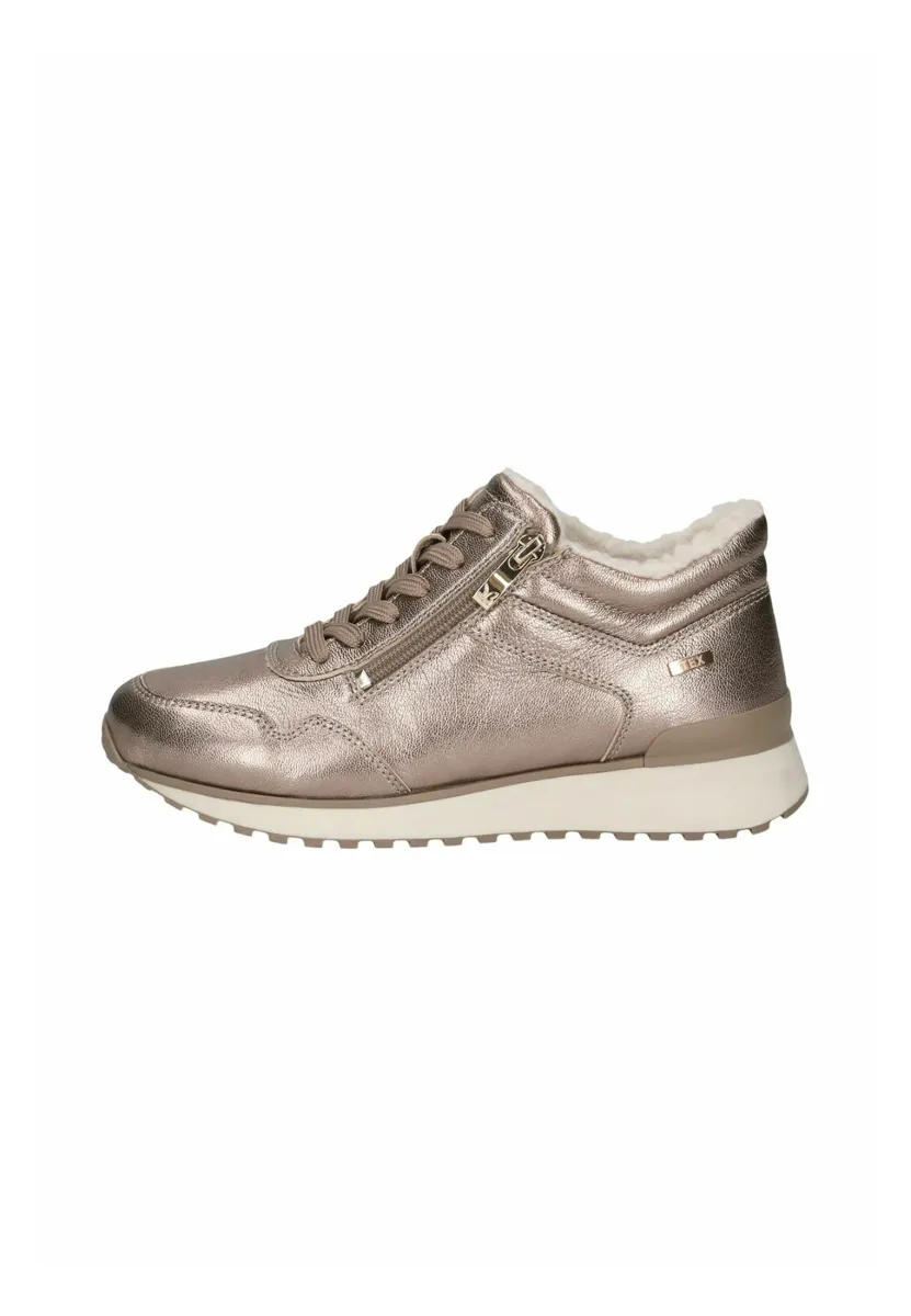 Sneaker high - taupe metallic