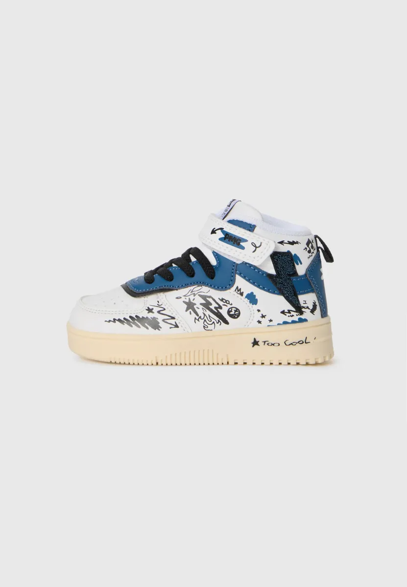 Sneaker high - white/avio