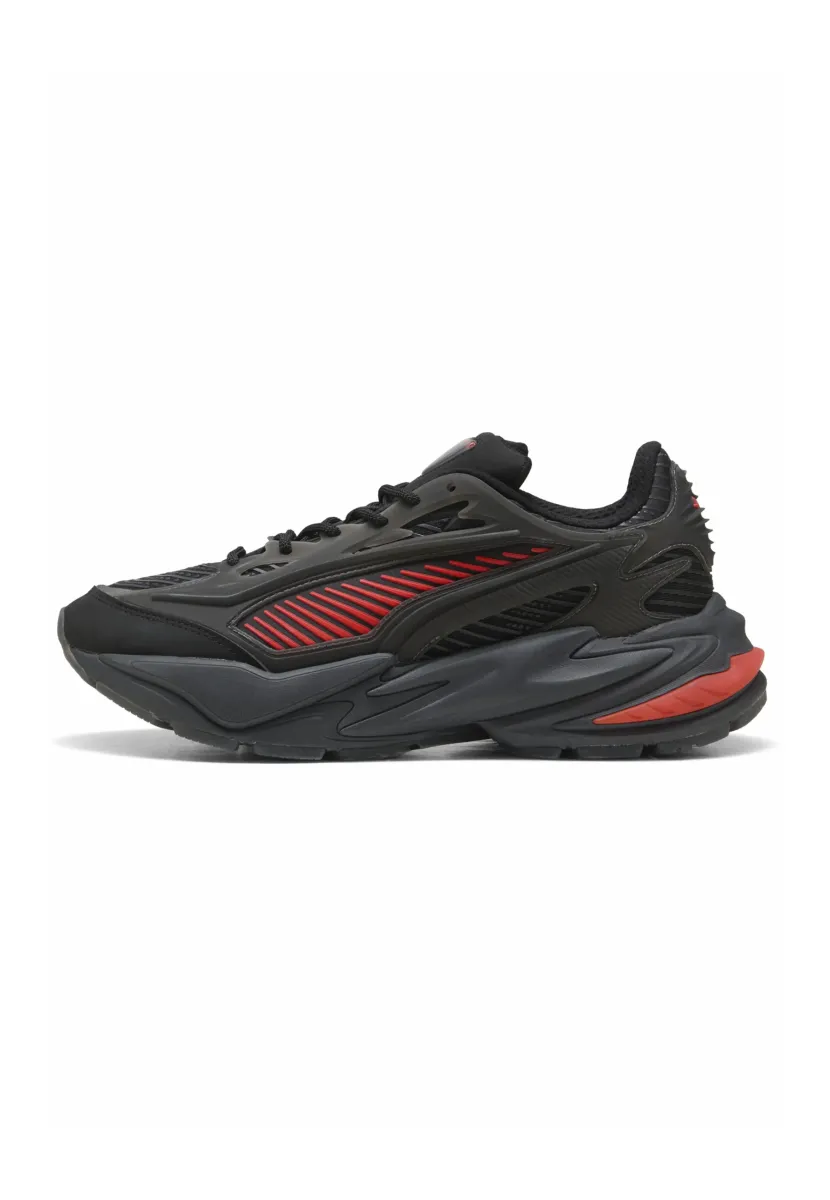 Sneaker low - black-fierce red