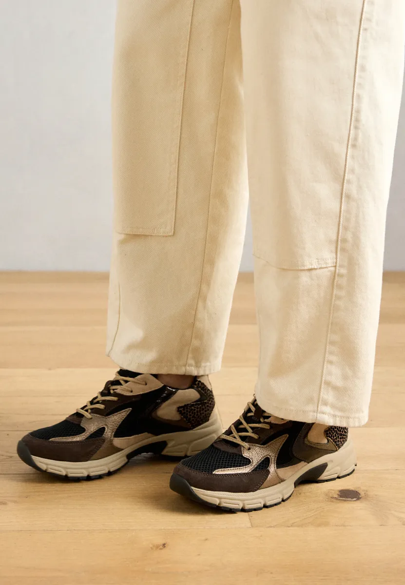 Sneaker low - black/brown/sand