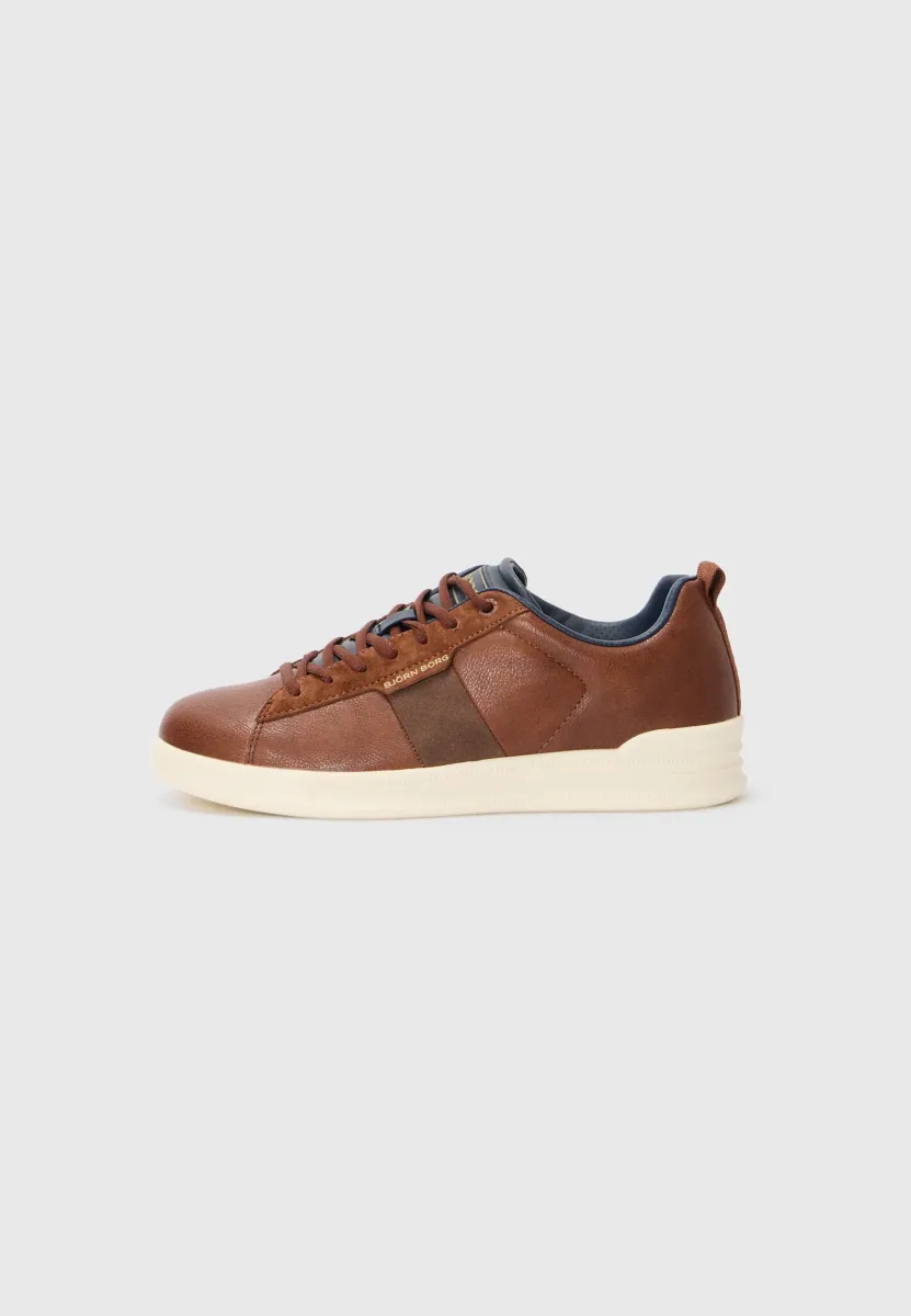 Sneaker low - cognac/navy